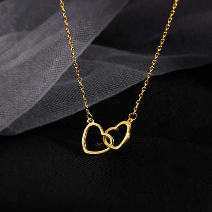 Fashion Heart Shape Alloy Plating Women'S Pendant Necklace 1 Piece