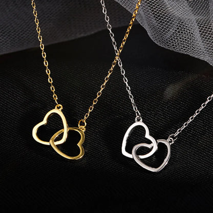 Fashion Heart Shape Alloy Plating Women'S Pendant Necklace 1 Piece