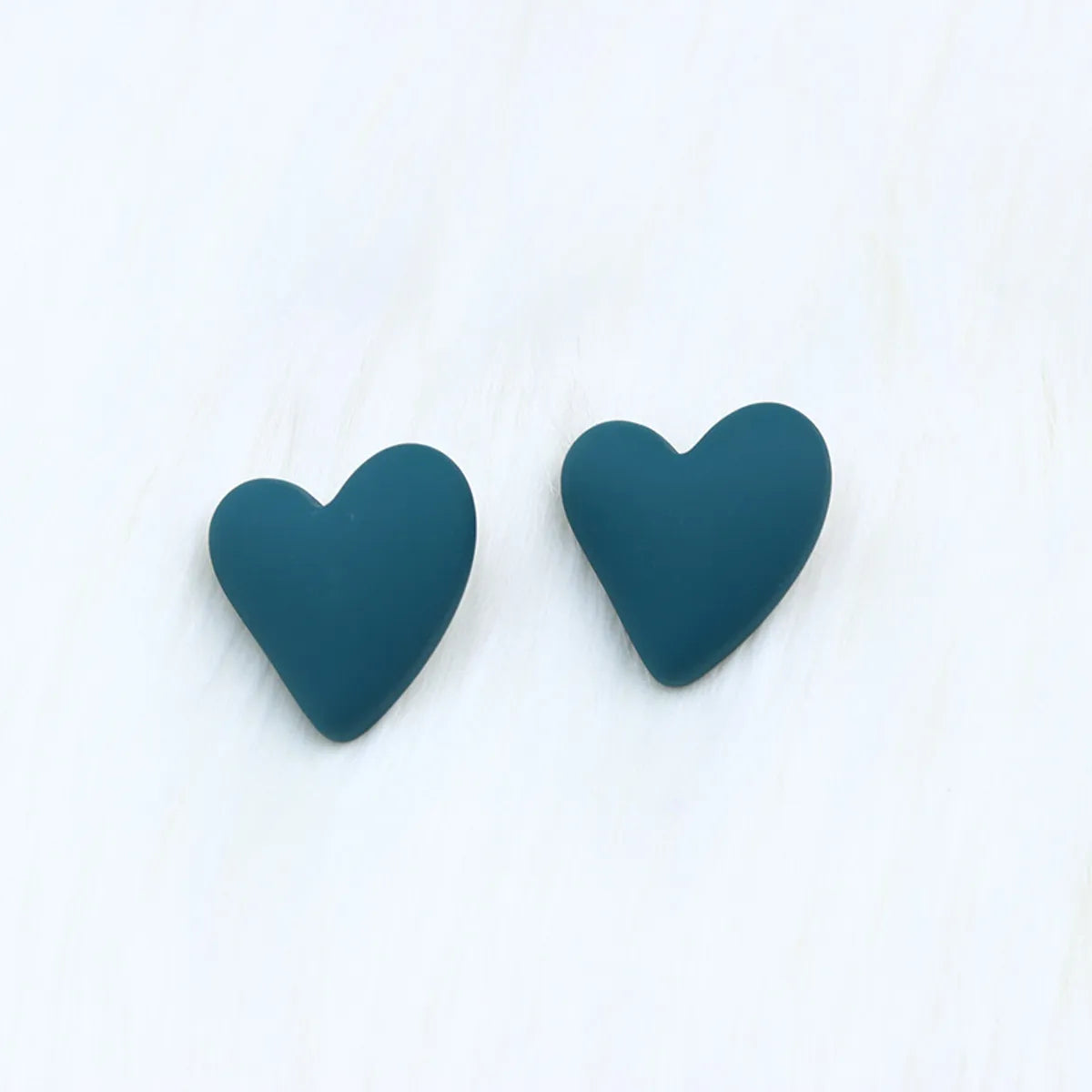 Fashion Heart Shape Arylic Spray Paint Women'S Earrings 1 Pair