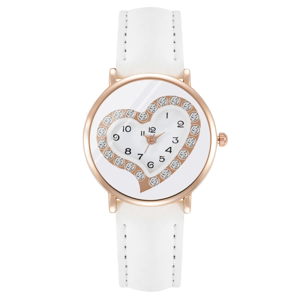 Fashion Heart Shape Buckle Quartz Women'S Watches