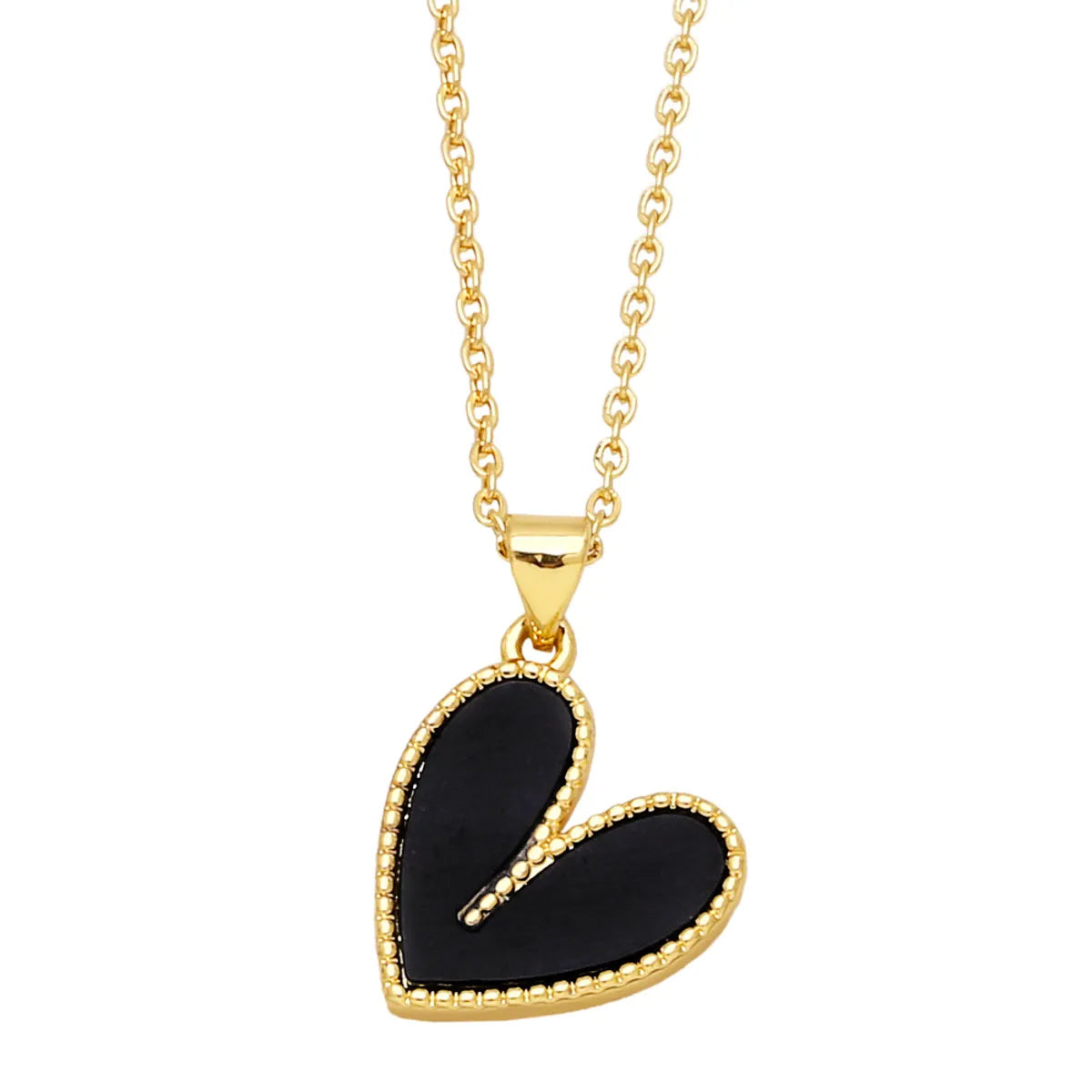 Fashion Heart Shape Copper Plating Pendant Necklace 1 Piece