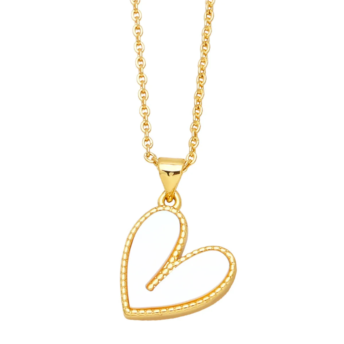 Fashion Heart Shape Copper Plating Pendant Necklace 1 Piece