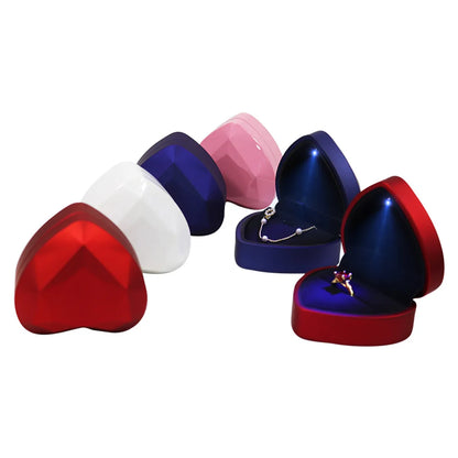 Fashion Heart Shape Plastic Jewelry Boxes 1 Piece