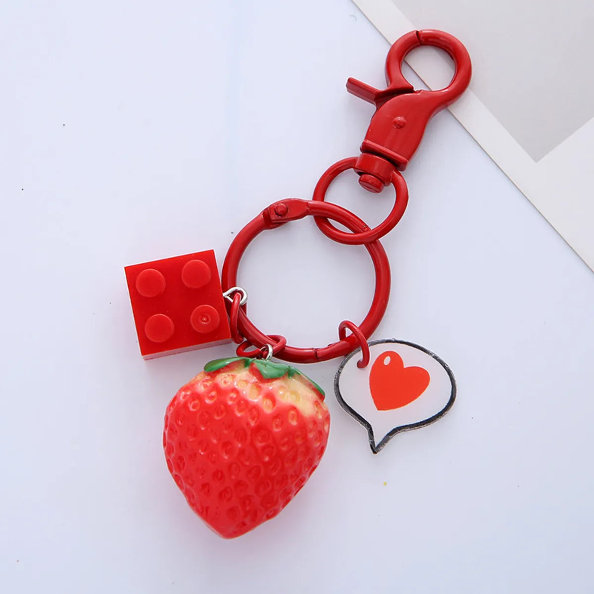 Fashion Heart Shape Resin Metal Plating Unisex 1 Piece