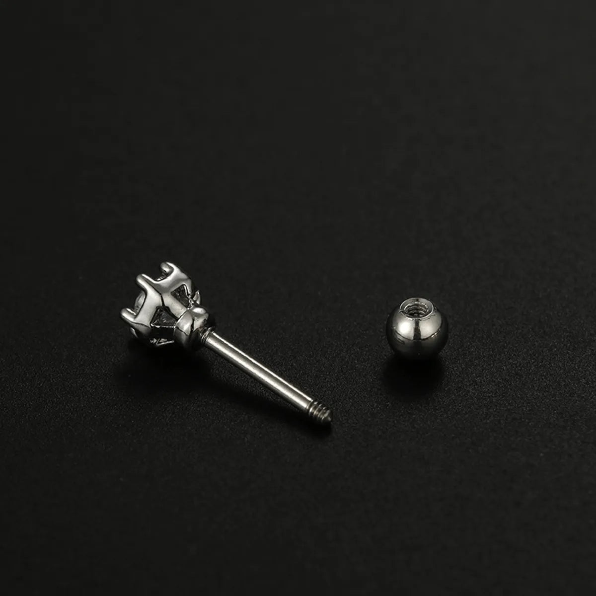 1 Piece Fashion Heart Shape Plating Inlay Stainless Steel Zircon Ear Studs