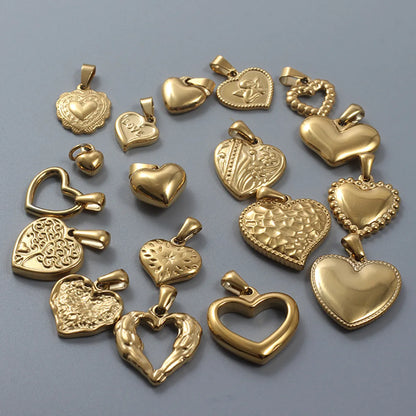 1 Piece Stainless Steel Heart Shape