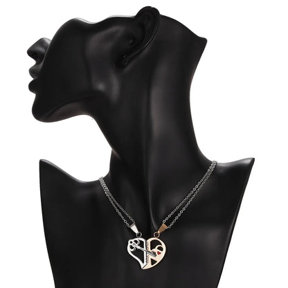 Fashion Heart Shape Stainless Steel Plating Pendant Necklace