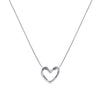 Fashion Heart Shape Titanium Steel Necklace 1 Piece