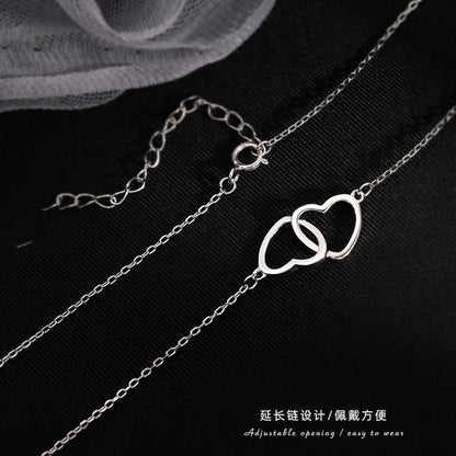 Wholesale Jewelry Simple Style Heart 304 Stainless Steel 18K Gold Plated Plating Necklace