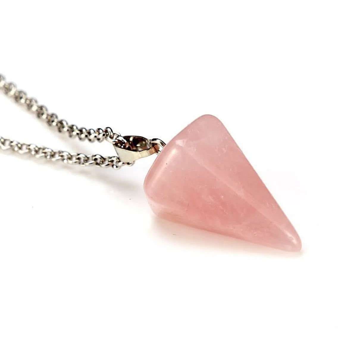 Fashion Hexagonal Cone Natural Stone Pendant Necklace 1 Piece