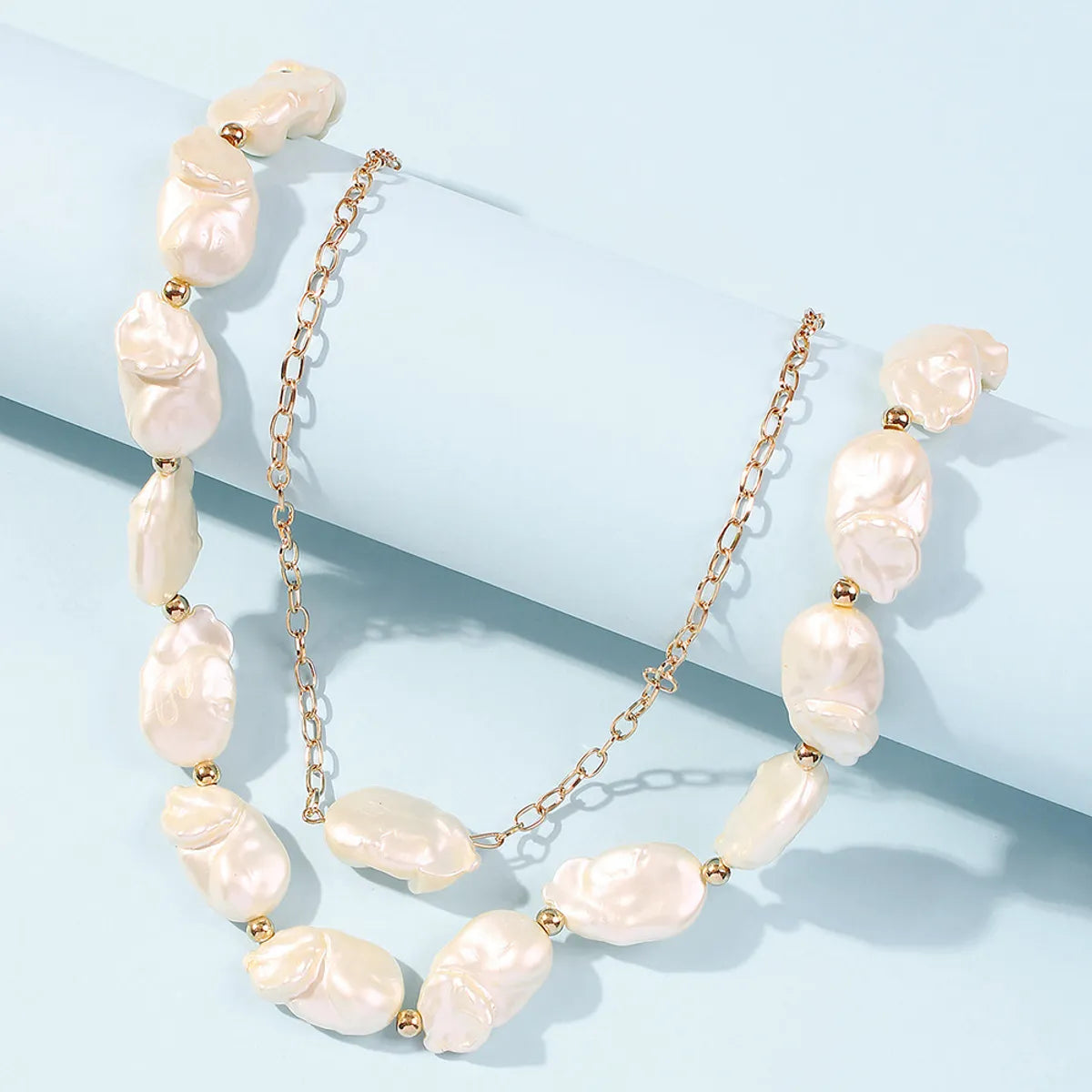 Fashion Holiday Style Irregular Pearl Necklace Creative Wild Necklace Set Wholesale Gooddiy