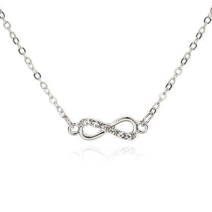 Fashion Hollow Bow Diamond Necklace Bracelet Anklet