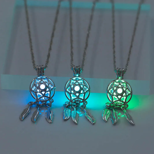 Cross-Border Hot Selling Creative Can Open Diy Dreamcatcher Luminous Pendant Halloween Ornaments Female.