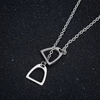 Fashion Horseshoe Stainless Steel Plating Pendant Necklace