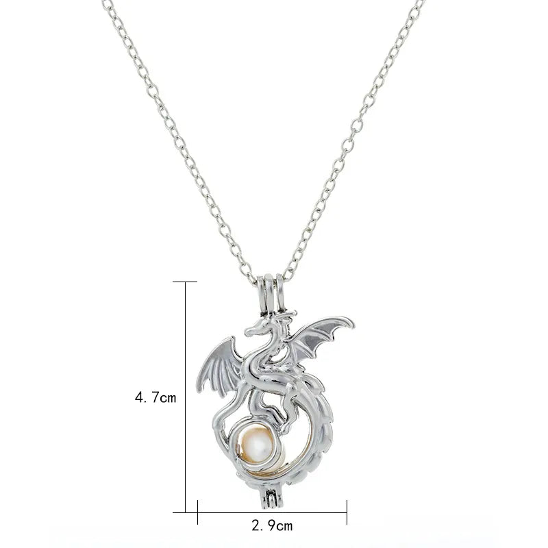 Fashion Hot-Selling Fluorescent Dragon Diy Domineering Pendant Necklace Wholesale