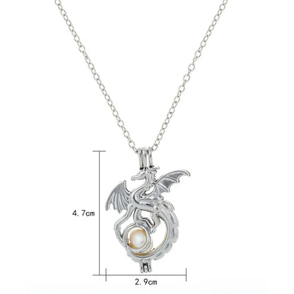 Fashion Hot-Selling Fluorescent Dragon Diy Domineering Pendant Necklace Wholesale