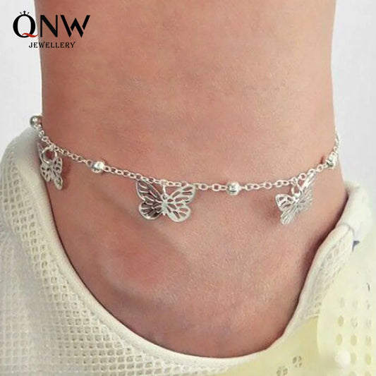 Fashion Hot-selling Footwear Summer Multi-layer Hollow Butterfly Pendant Anklet For Women Fashion Jewelry Gooddiy