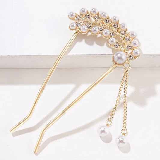 Fashion Inlaid Pearl Hair Accessories Hairpin Wholesale