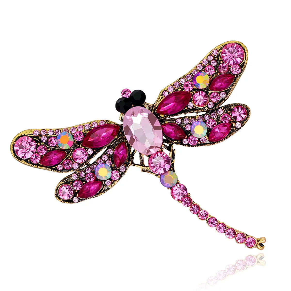 Fashion Insect Alloy Rhinestones Women'S Brooches