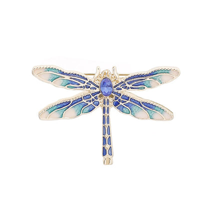 Fashion Insect Butterfly Alloy Metal Spray Paint Enamel Artificial Pearls Rhinestones Unisex Brooches Collar Pin