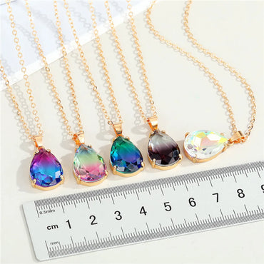 Fashion Irregular Water Drop Resin Pendant Necklace Wholesale Gooddiy