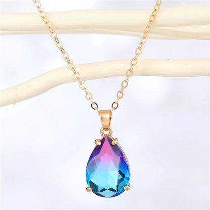 Fashion Irregular Water Drop Resin Pendant Necklace Wholesale Gooddiy