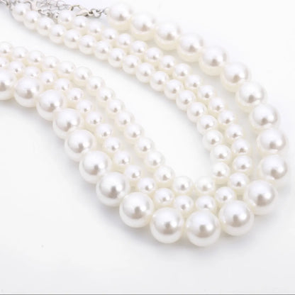 Fashion Jewelry Boho Style Multi-layer Necklace Neck Chain Popular Pearl Necklace Wholesale Gooddiy