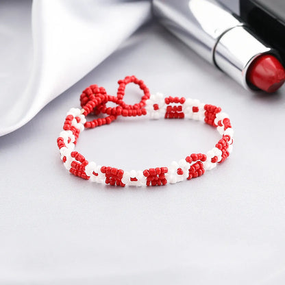 Fashion Jewelry Color Ethnic Mixed Color Flower Bead Bracelet Wholesale