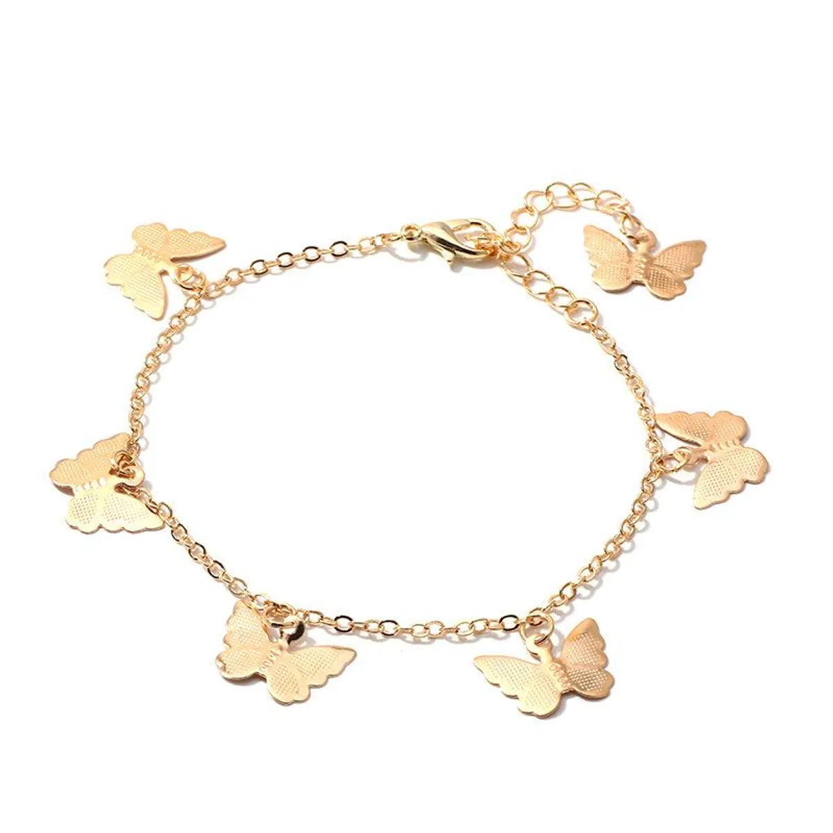 Fashion Jewelry Wholesale Single Layer Butterfly Bracelet Sweet Butterfly Pendant Bracelet