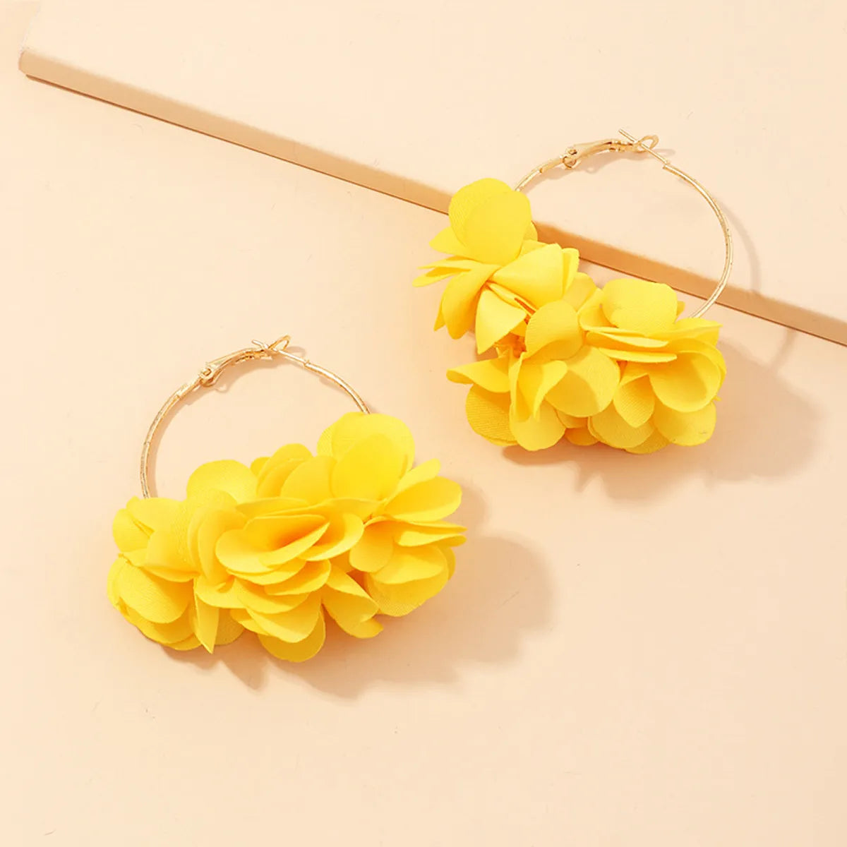 Fashion Flower Alloy No Inlaid Earrings