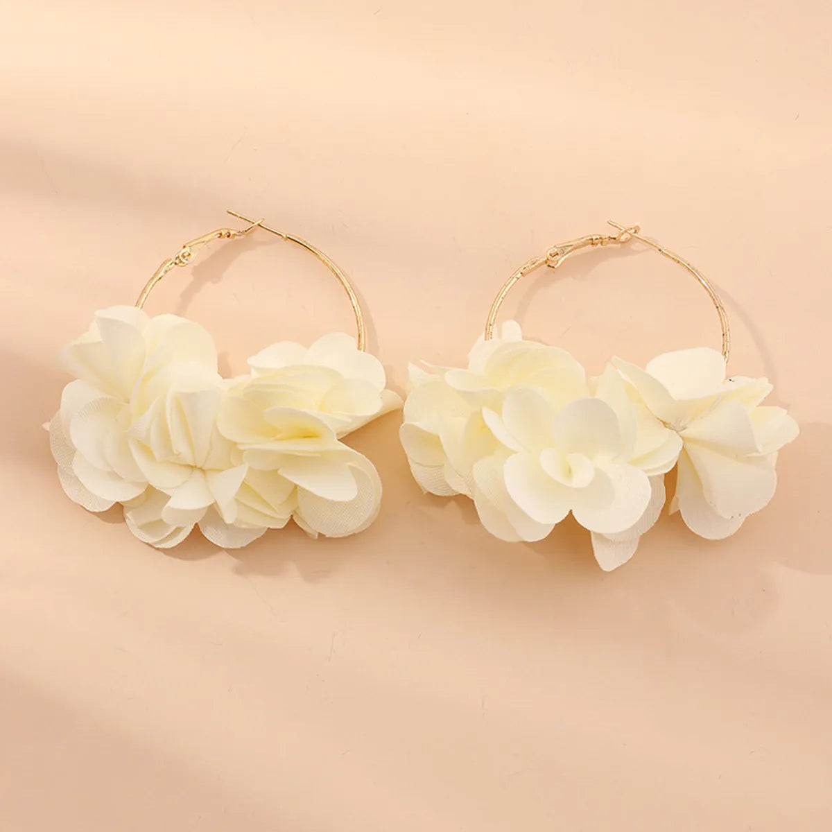 Fashion Flower Alloy No Inlaid Earrings