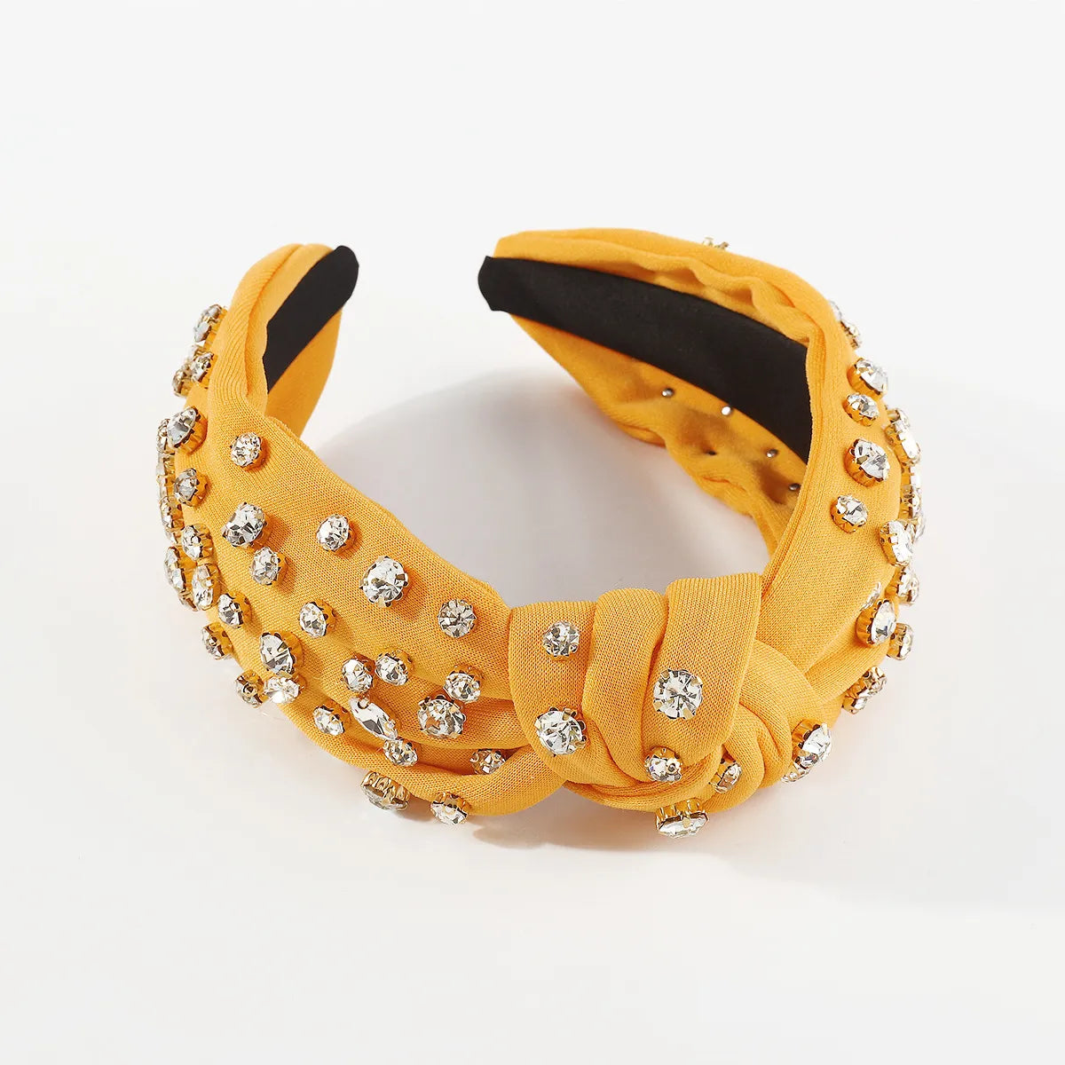 Fashion Knot Cloth Inlay Rhinestones Hair Band 1 Piece