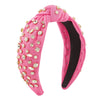 Fashion Knot Cloth Inlay Rhinestones Hair Band 1 Piece