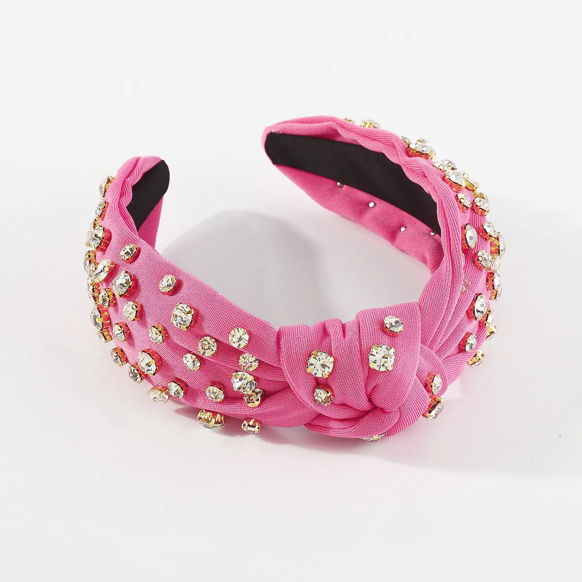 Fashion Knot Cloth Inlay Rhinestones Hair Band 1 Piece