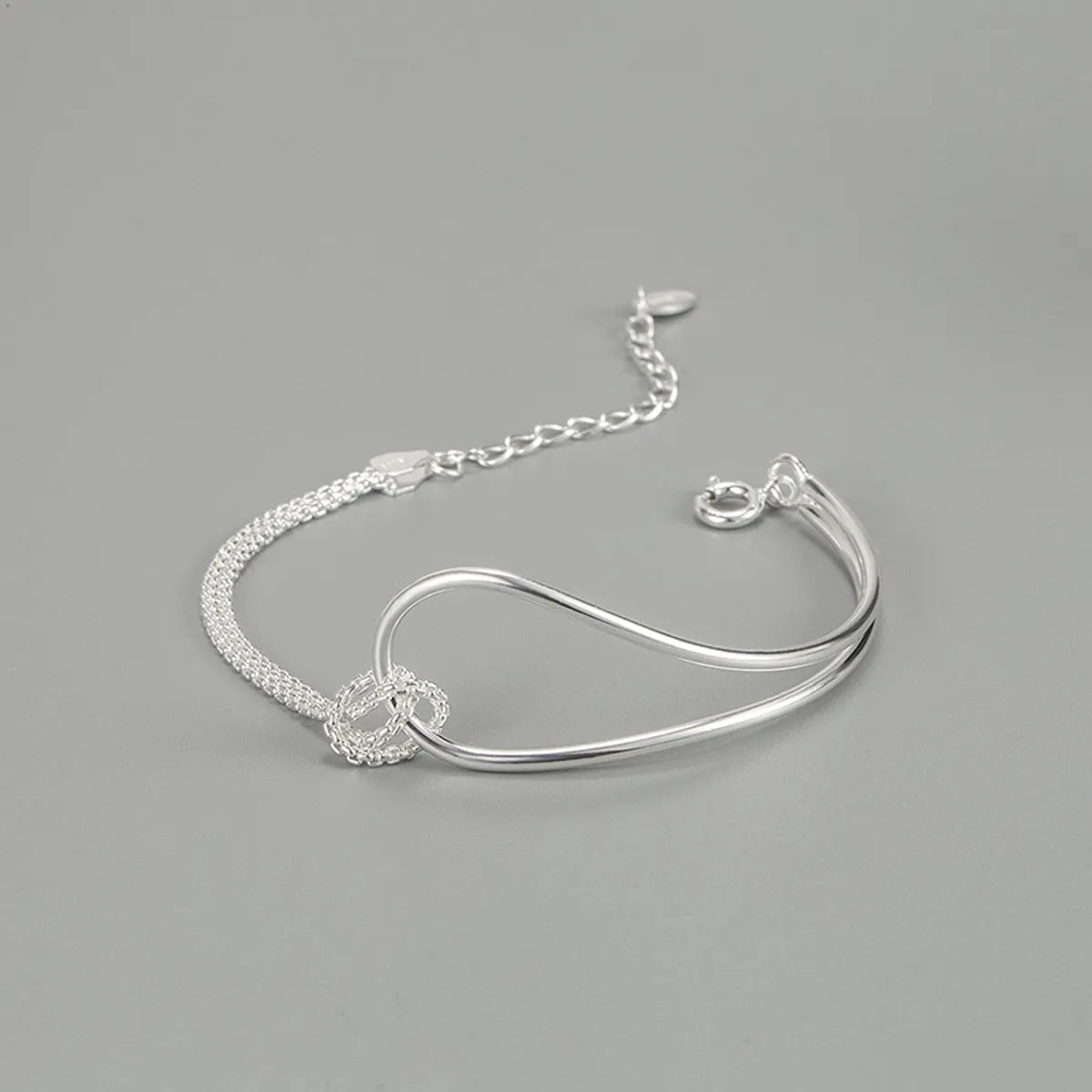 Fashion Knot Silver Bracelets 1 Piece