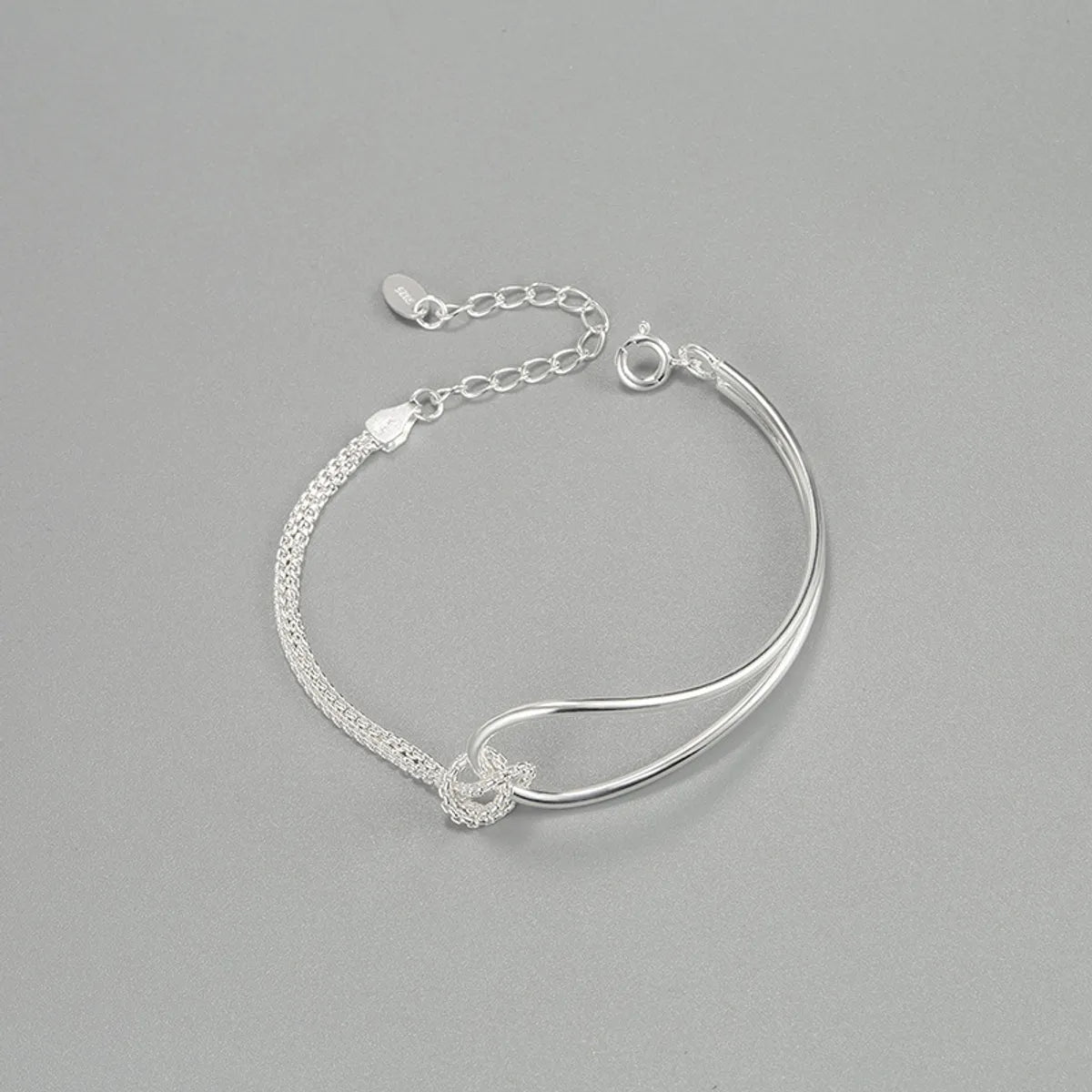 Fashion Knot Silver Bracelets 1 Piece