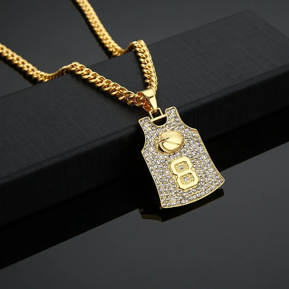 Fashion Kobe Bryant Star Jersey Number 24 Alloy Necklace