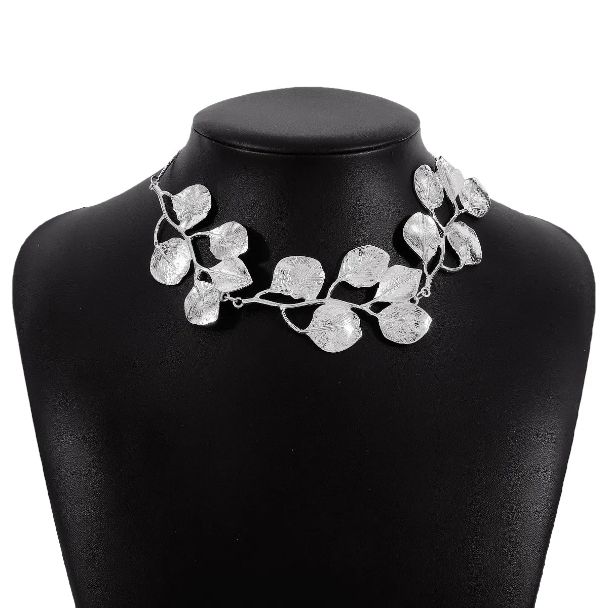 Fashion Leaf Alloy Plating Women'S Choker 1 Piece