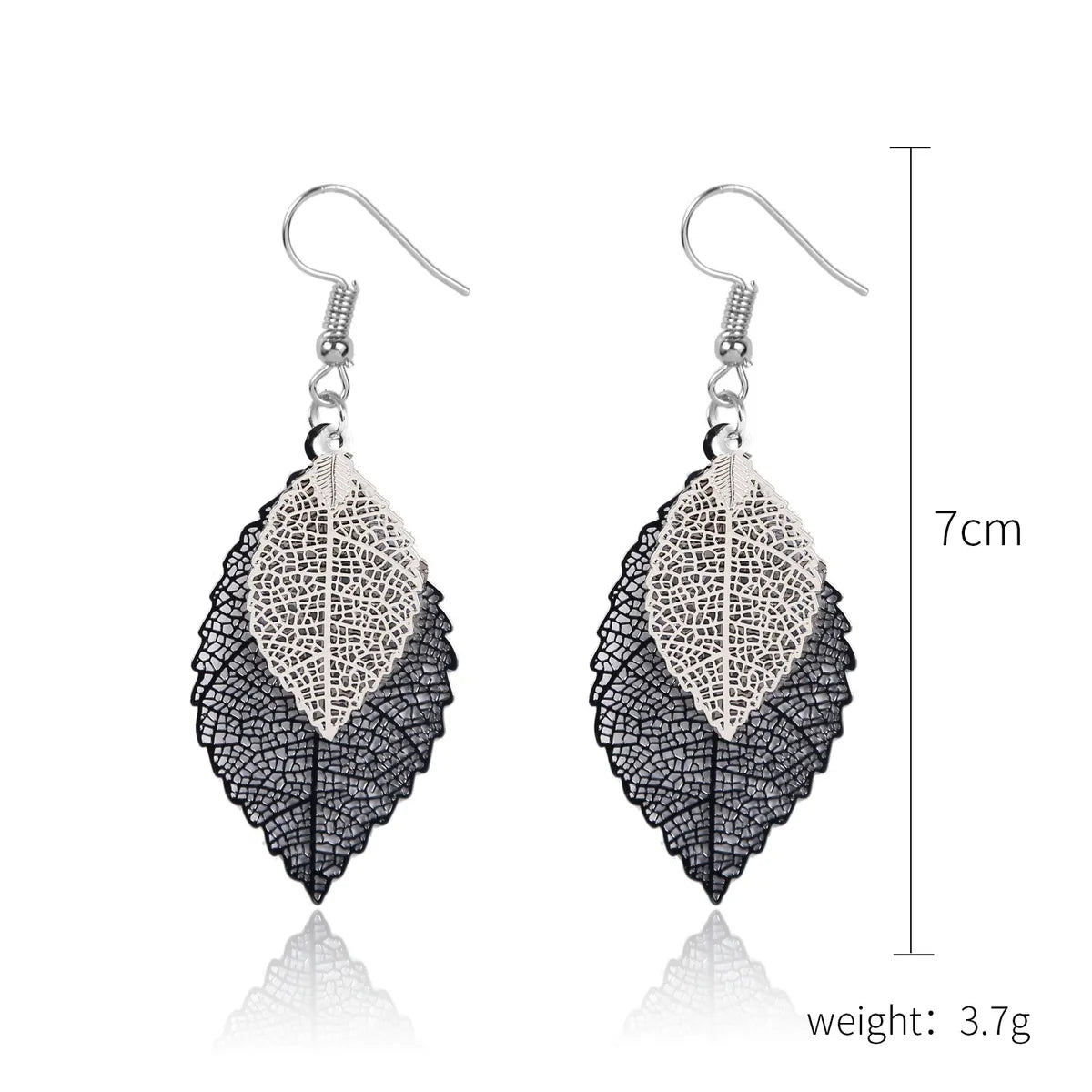 Fashion Leaf Copper Plating Earrings 1 Pair