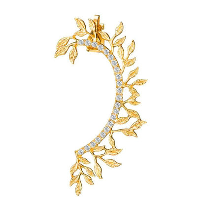 Fashion Leaf-Studded Ear Cuff New Clip Earrings Nhdp148443