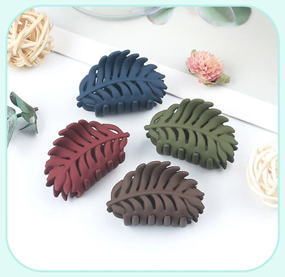 Fashion Leaves Pc Stoving Varnish Hair Claws 1 Piece