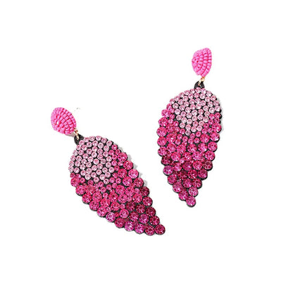 Fashion Leaves Plastic Resin Women's Earrings 1 Pair