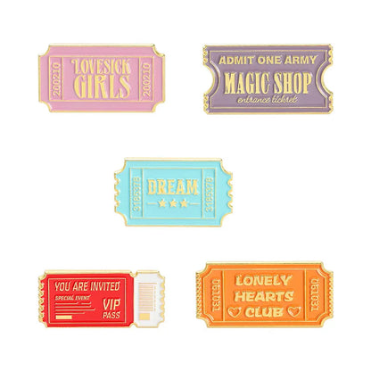 Fashion Letter Alloy Plating Unisex Brooches