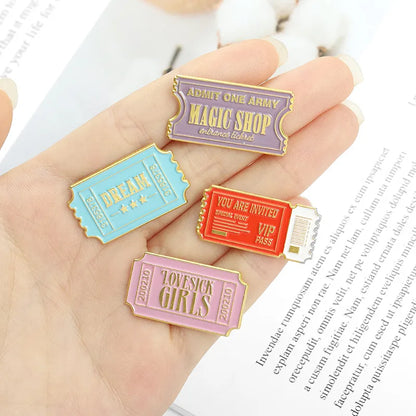 Fashion Letter Alloy Plating Unisex Brooches