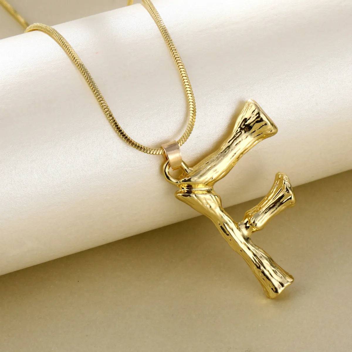 Fashion Letter Alloy Plating Women'S Pendant Necklace