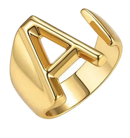 Fashion Letter Brass Rings 1 Piece