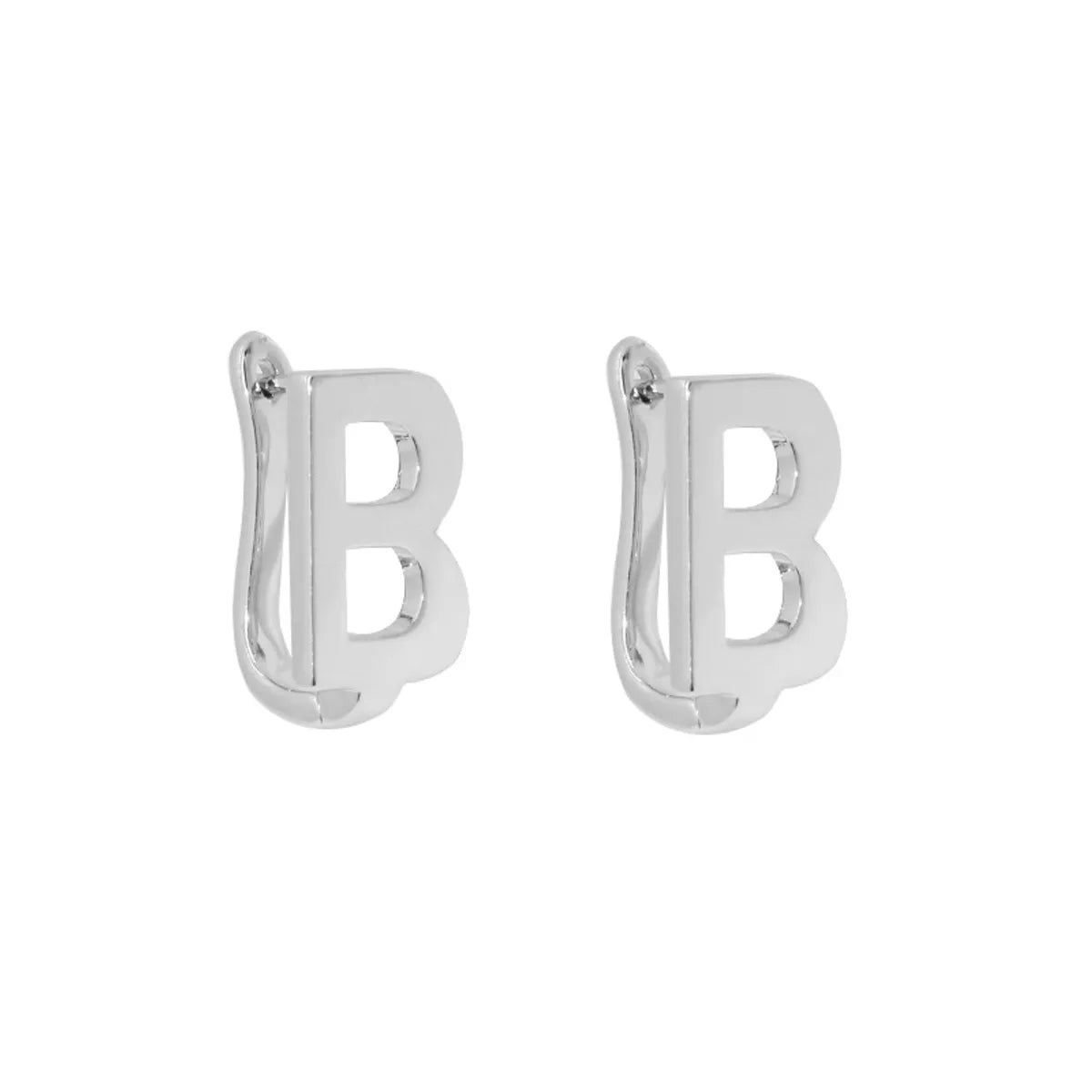 Fashion Letter Copper Earrings Plating Copper Earrings