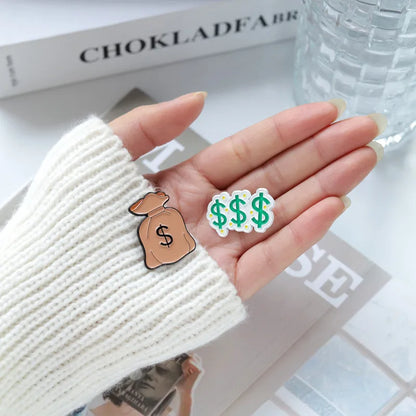 Fashion Letter Dollar Alloy Plating Unisex Brooches