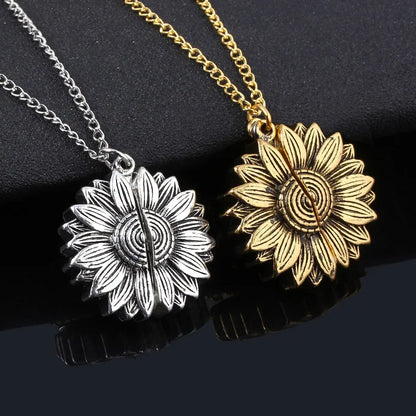 Fashion Letter Flower Alloy Plating Women'S Pendant Necklace 1 Piece