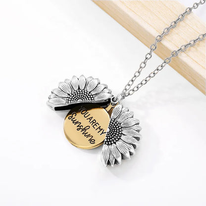 Fashion Letter Flower Alloy Plating Women'S Pendant Necklace 1 Piece